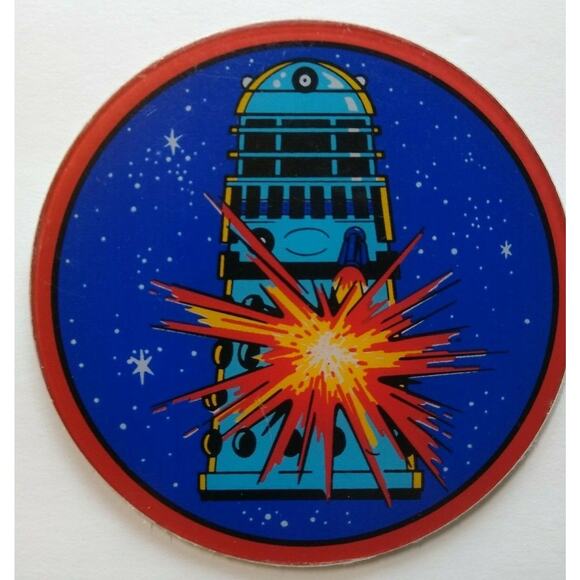 Doctor Who Pinball Coaster Original Plastic Promo Dalek Space Age Sci-Fi - Picture 1 of 4